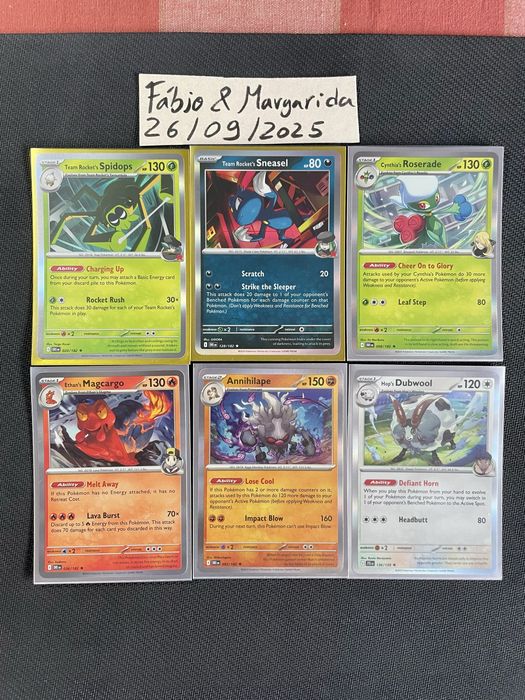 Cartas Pokémon 1€ cada