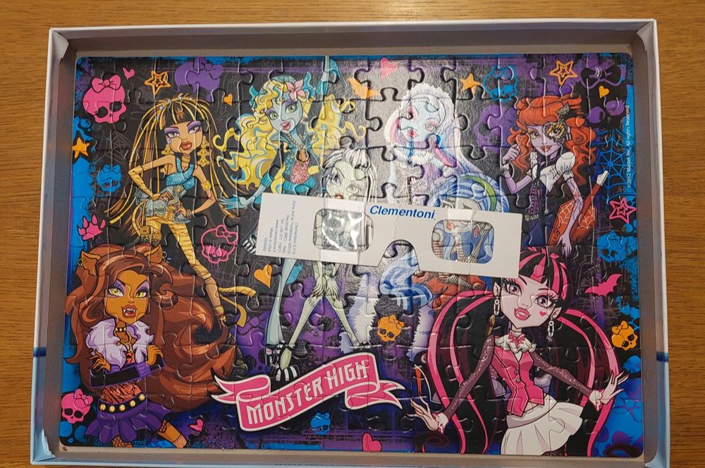 Puzzle Clementoni 104 el. Monster High 3D