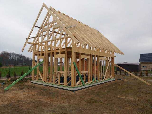 Dom domek 70m2 drewniany letniskowy szkieletowy z bala ocieplony