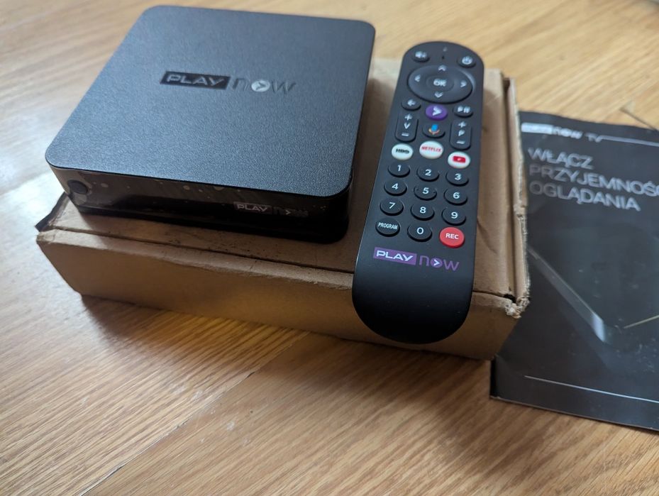 Smart box odtwarzacz MULTIMEDIALNY PLAY CHROMECAST 4K nowy komplet