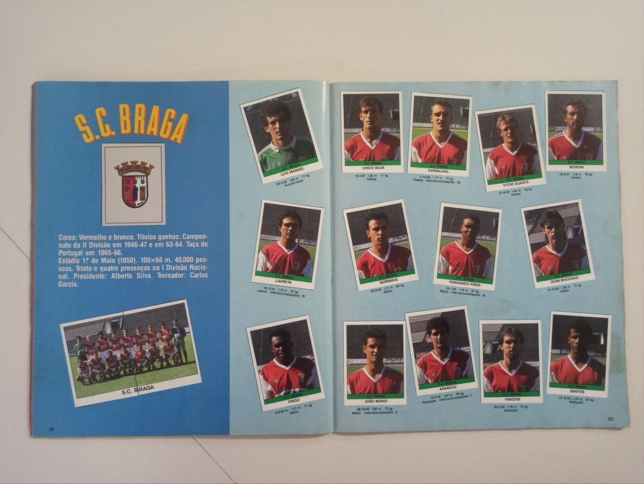 Caderneta Futebol 91