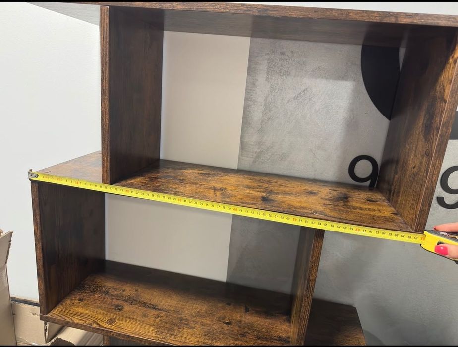 Regał drewniany ciemny