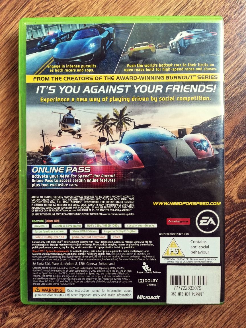 Gra Need for Speed Hot-Pursuit XboX 360