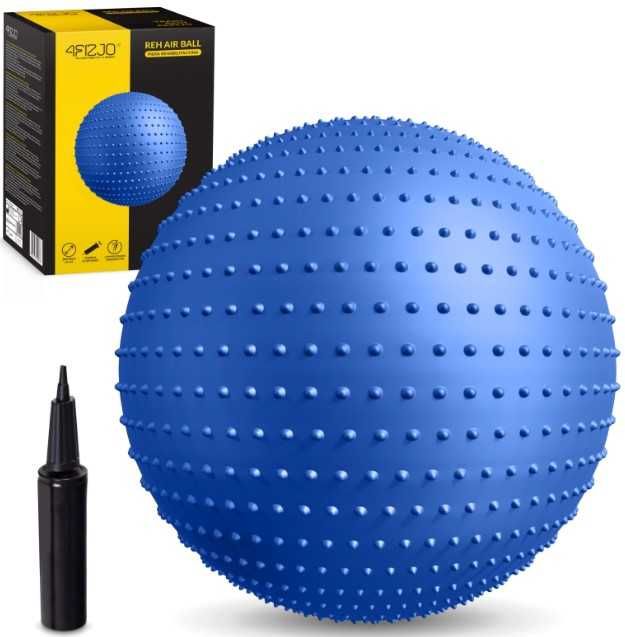 Piłka rehabilitacyjna 4FIZJO z wypustkami dmuchana 65 cm 4FIZJO kolce