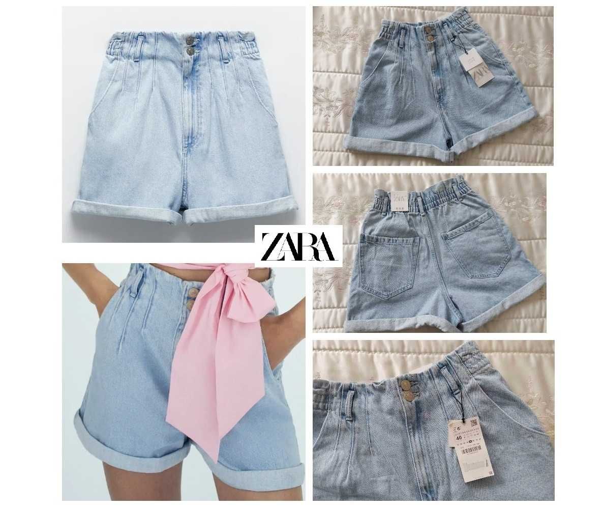 Джинсові шорти Zara, розм. eur 32, на наш 40-42. Нові