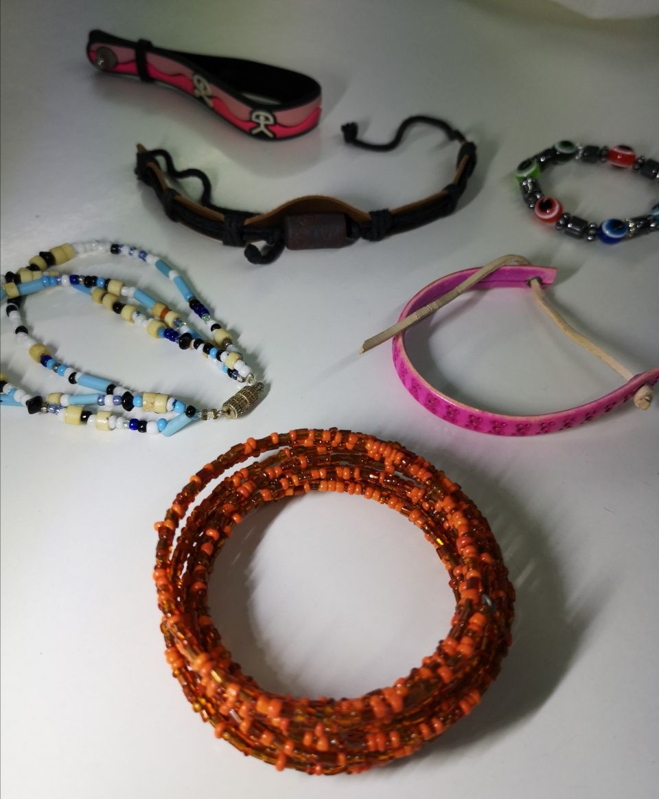 Pulseiras: 0,50€ cada peça