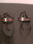 Buty damskie sandały japonki skórzane