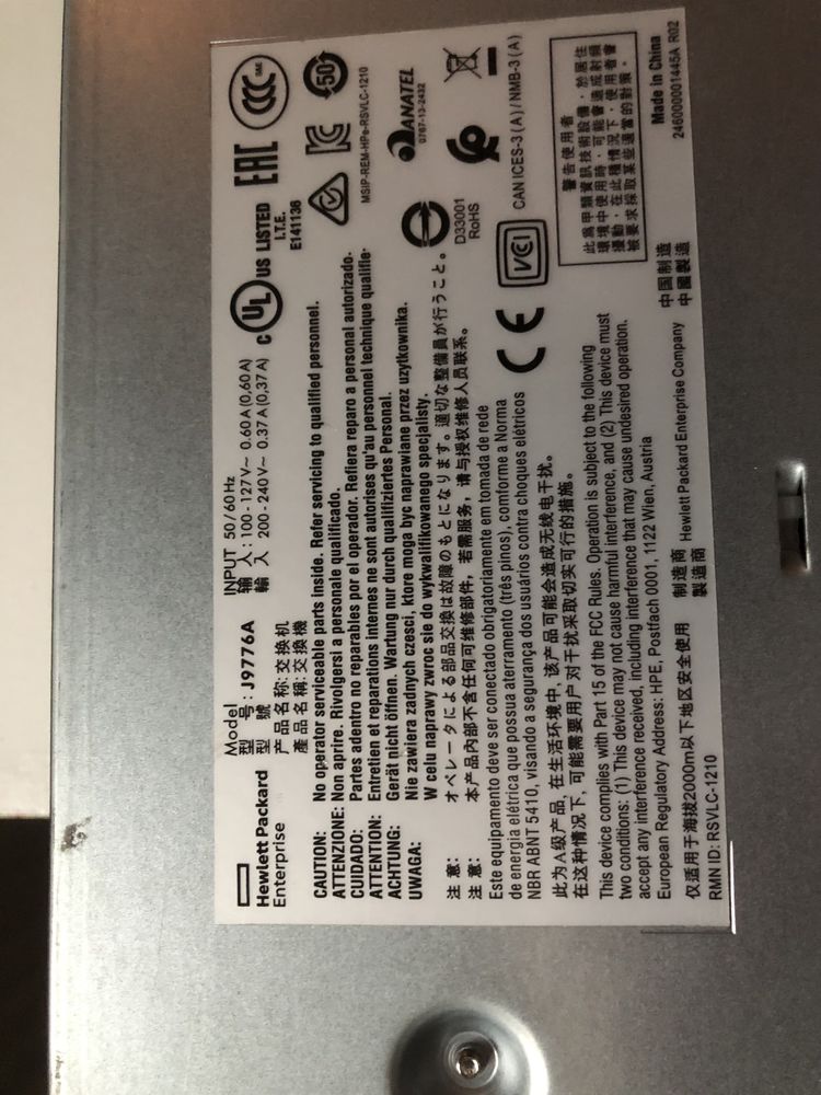 Switch aruba j9776a