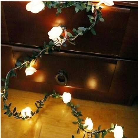 20 rosas c luzes fixas ou intermitentes (metros)