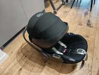 Fotelik Nosidełko Cybex Cloud Q Z z Bazą ISOFIX uszkodzony daszek