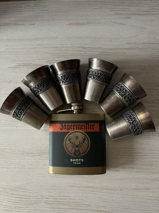 Набор! Рюмки, чашки, ложки, мельхиор