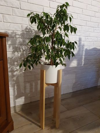 Drewniany stojak na kwiaty/kwietnik loft