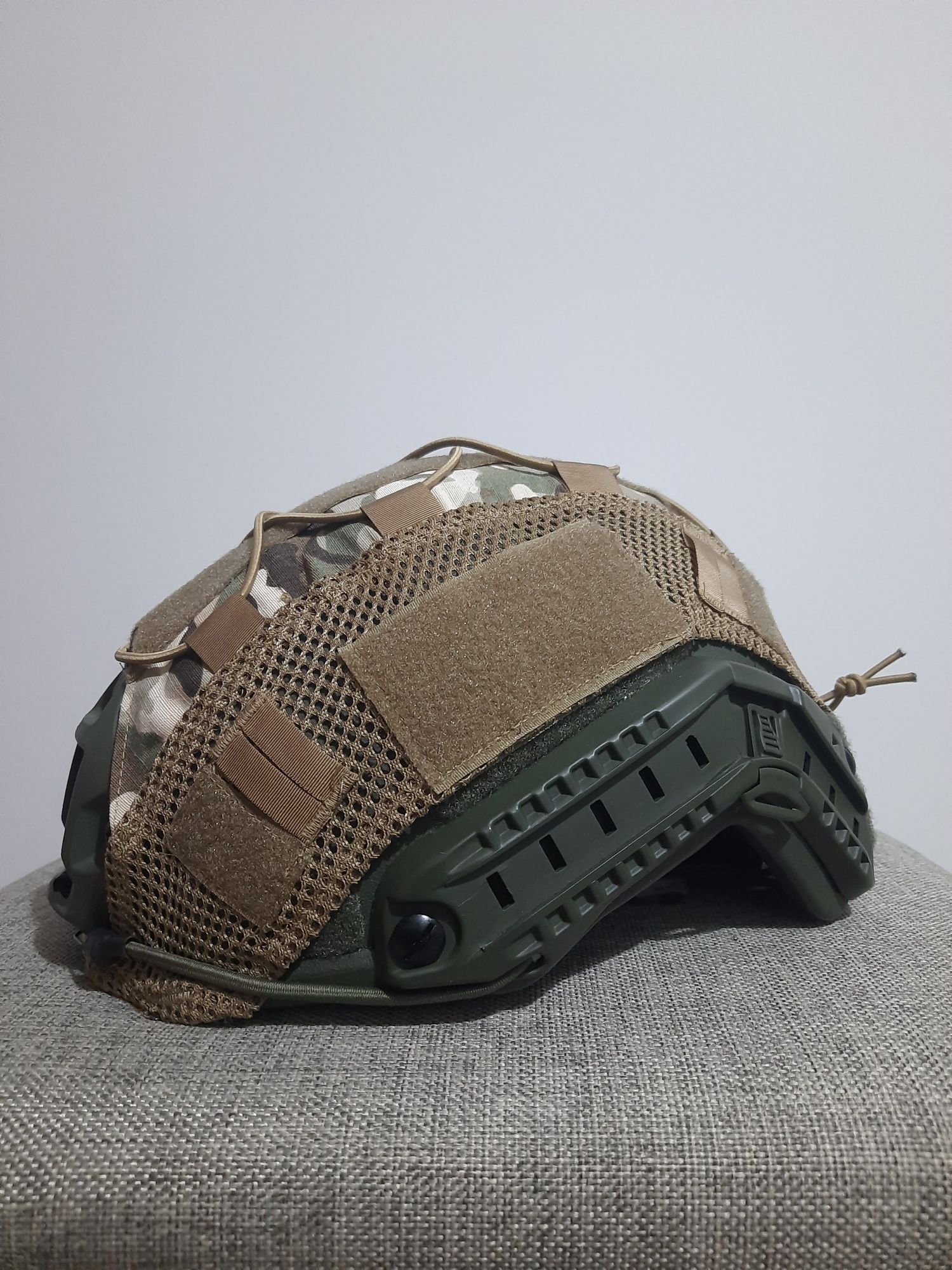 Hełm Fast High Cut IIIA + Pokrowiec Multicam