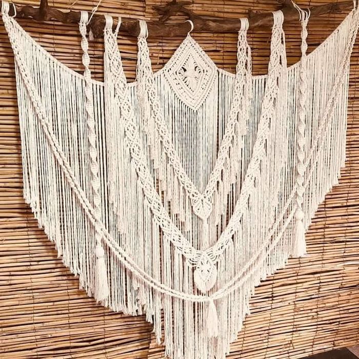 Trabalhos em macrame e croché