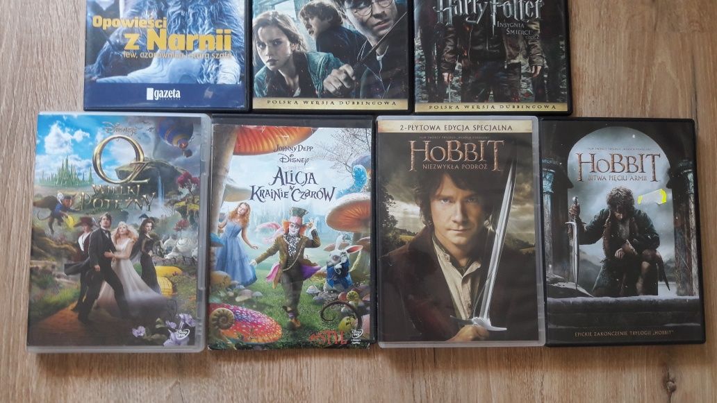 Płyta Dvd Film płyty Hobbit  Alicja w krainie czarów Oz