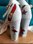 Buty szpilki na słupku słupek sandały koturn 37 38 sesja