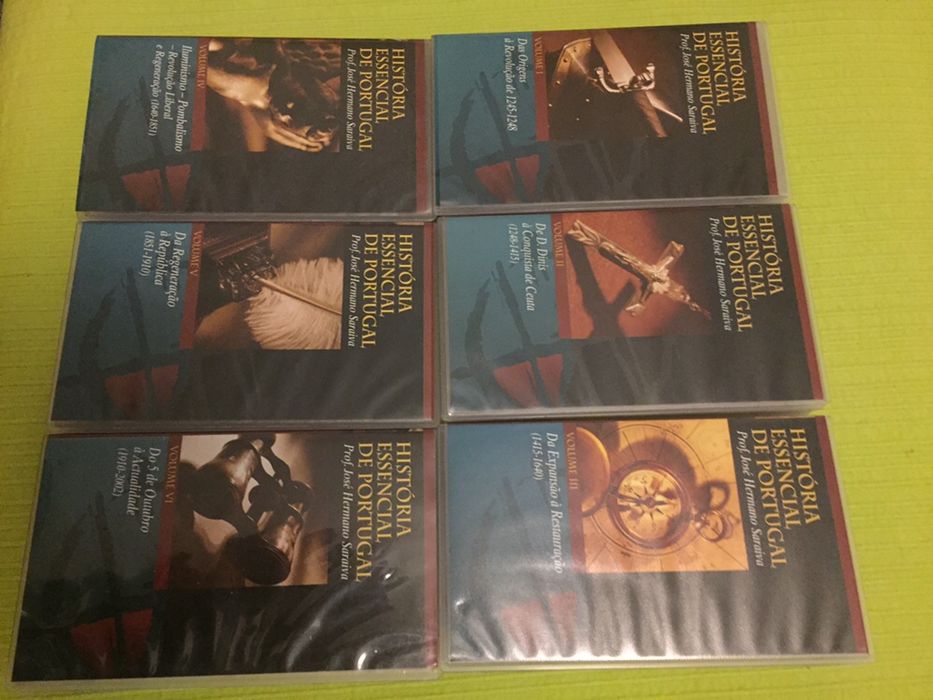 Coleção de 6 VHS História de Portugal