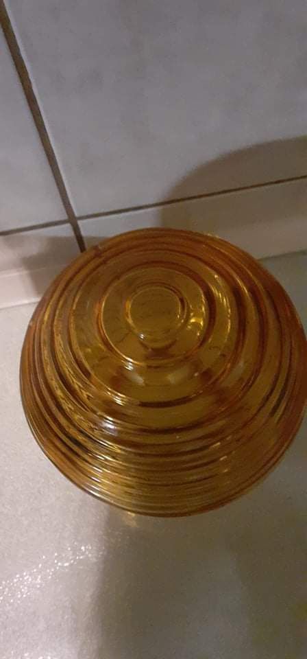 szklany klosz do lampy