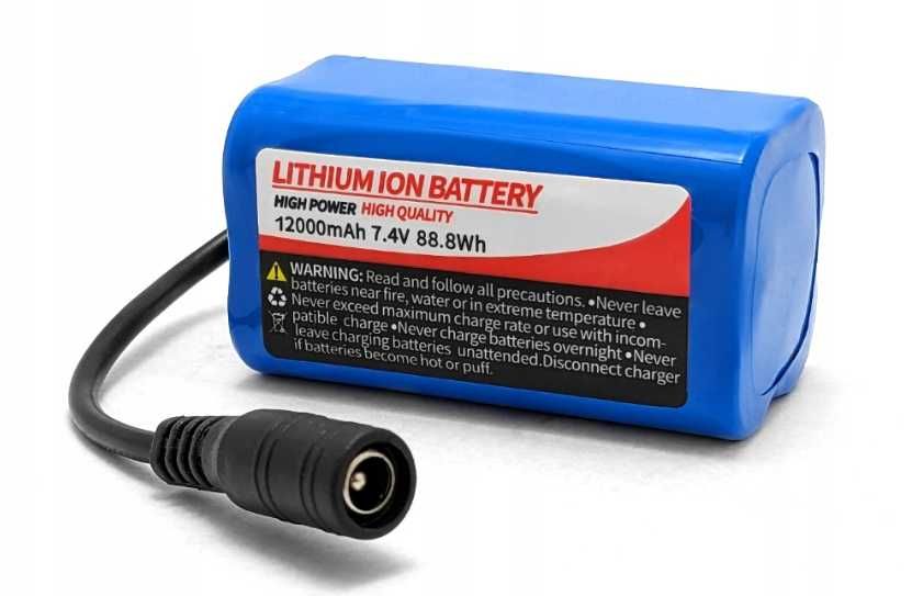 Akumulator Bateria do Łódki zanętowej 7.4 V 12000Mah 2szt