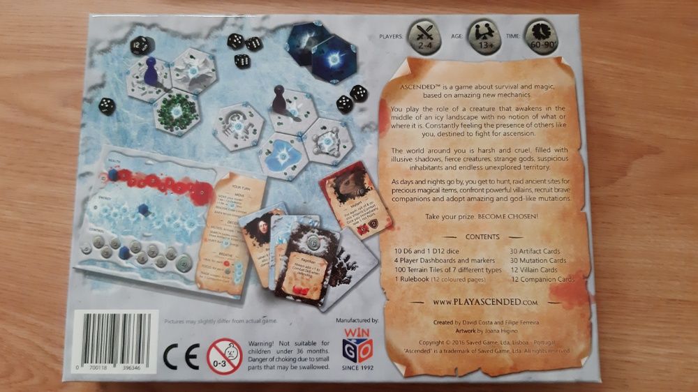 Ascended Become Chosen 2ªEd. Jogo Tabuleiro, Boardgame