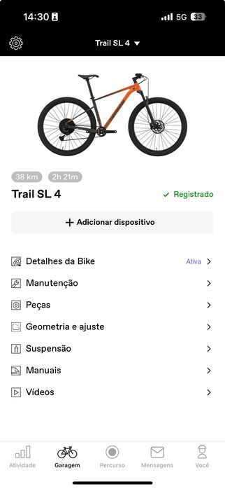 Bicicleta Cannondale Trail SL 4 (ofereço vários acessórios)