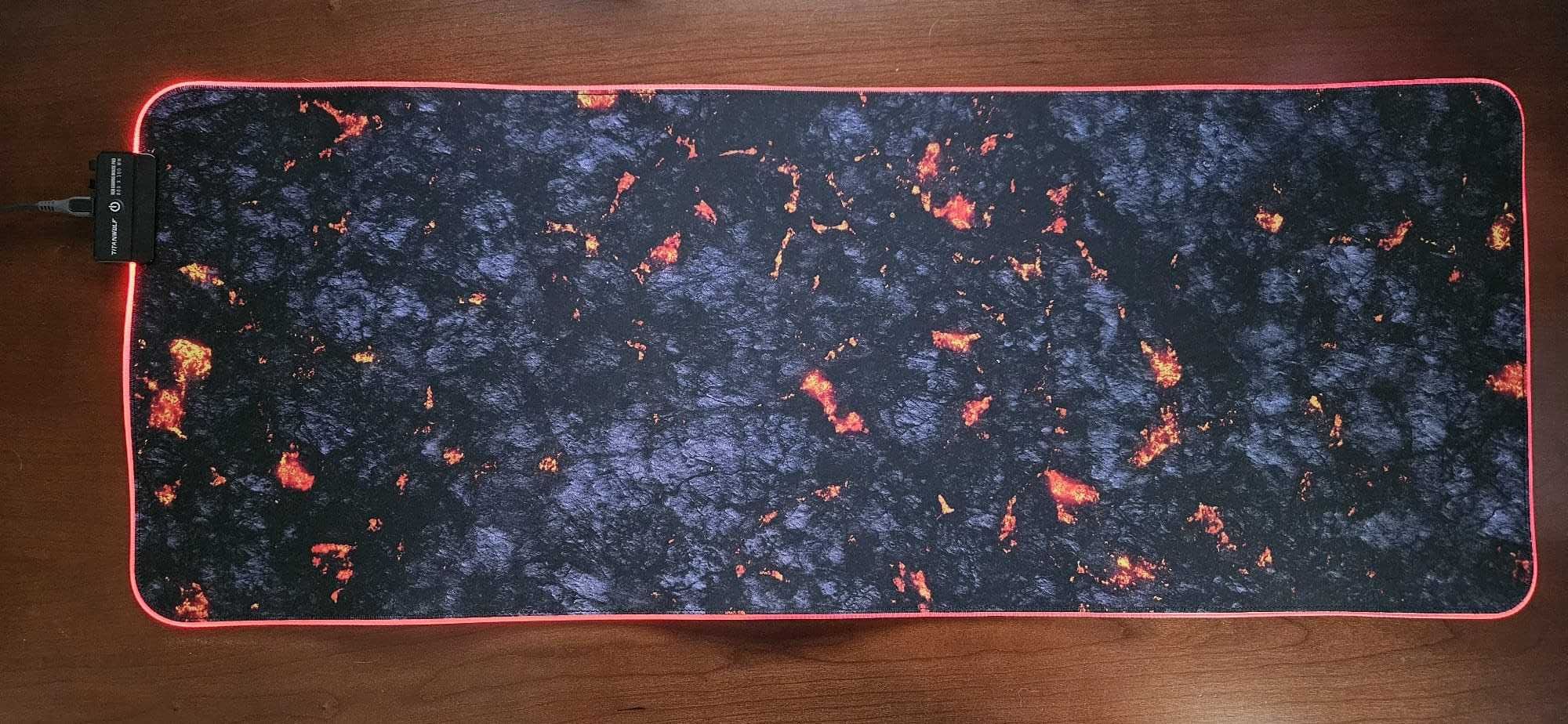 Tapete de secretária com RGB