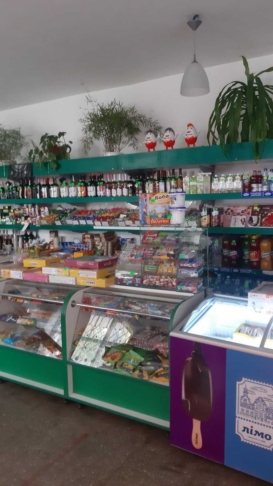 Продається діючий  магазин та технічне приміщення.