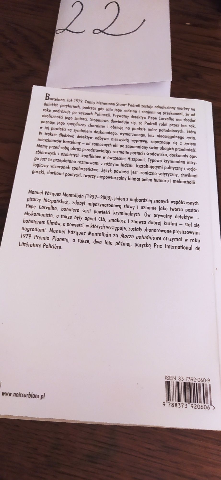 Morza południowe Manuel Vazquez Montalban