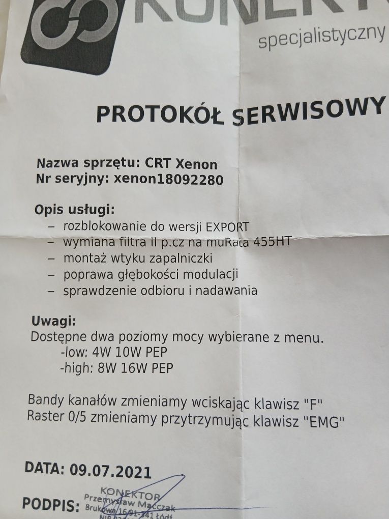 Xenon CB radio nowy