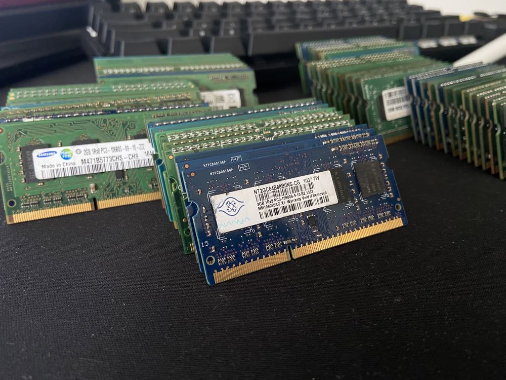 DDR3 2gb so-dimm łącznie 63szt.