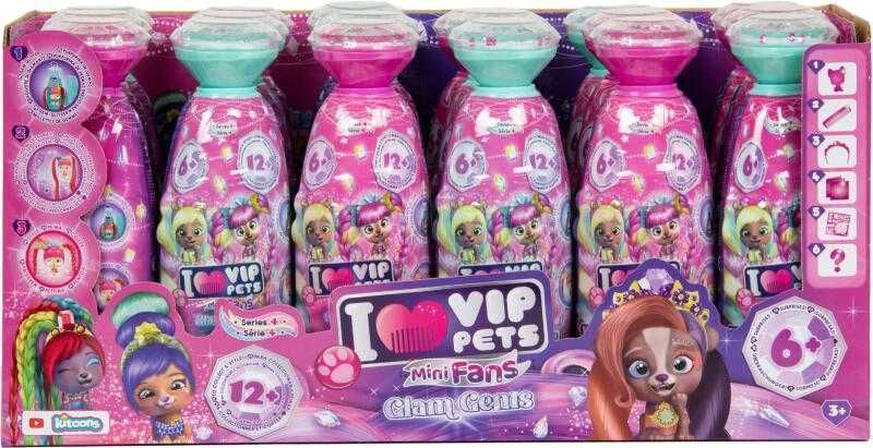 ОРИГИНАЛ IMC Toys Вип петс VIP Pets Mini Fans Glam Gems Модный любимец
