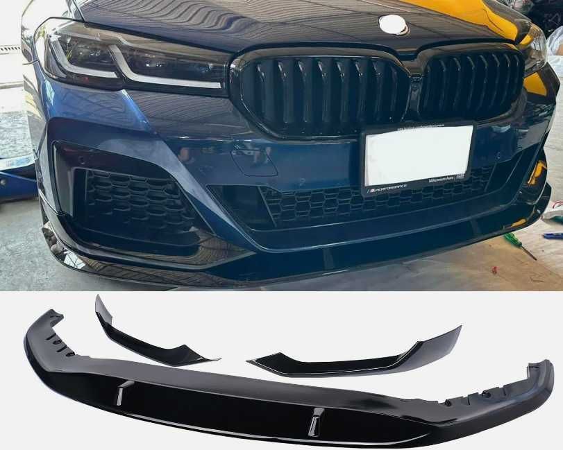 Dokładka Zderzaka Splitter BMW G30 G31 Czarny Połysk / Carbon