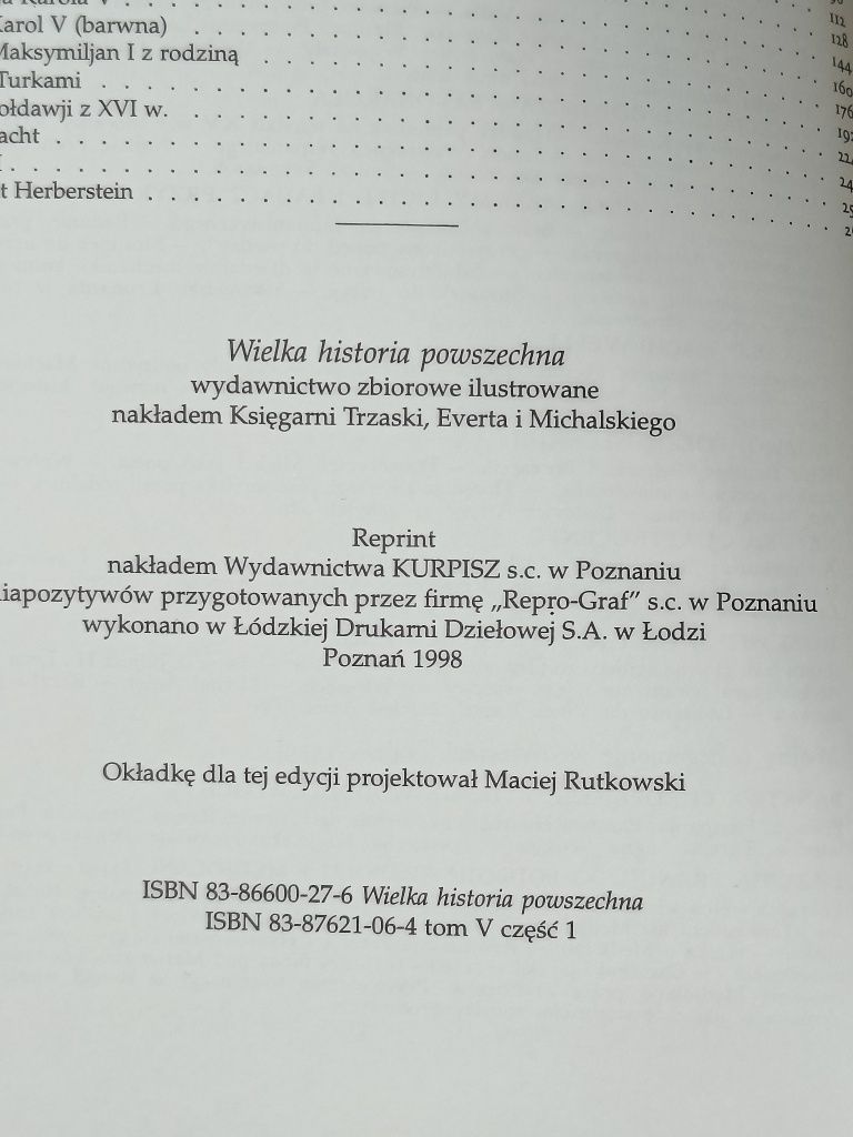 Wielka Historia Powszechna - Tom 1-7 Reprint Wydawnictwa KURPISZ