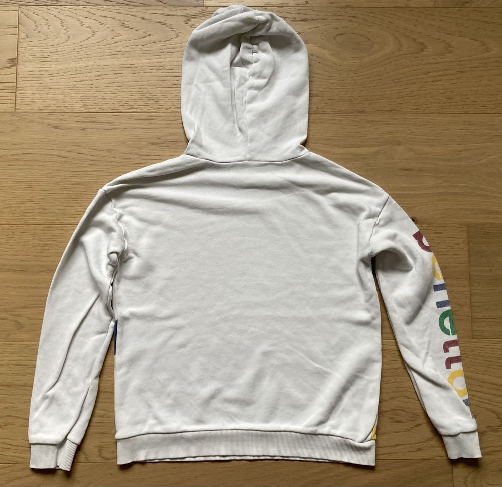 Bluza dresowa biała United Colours of Benetton r. 152