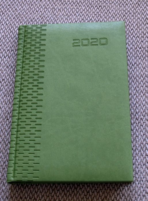 Kalendarz 2020 jako rysownik, notatnik, szkicownik, ok. A5, zielony