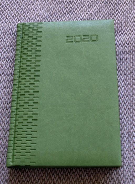Kalendarz 2020 jako rysownik, notatnik, szkicownik, ok. A5, zielony