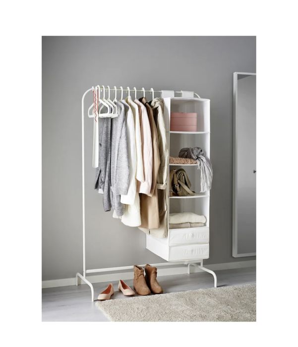 Suporte p/ cabides branco (ikea)