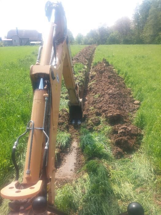 Usługi Koparko - Ładowarką Case Transport 15ton koparka roboty ziemne