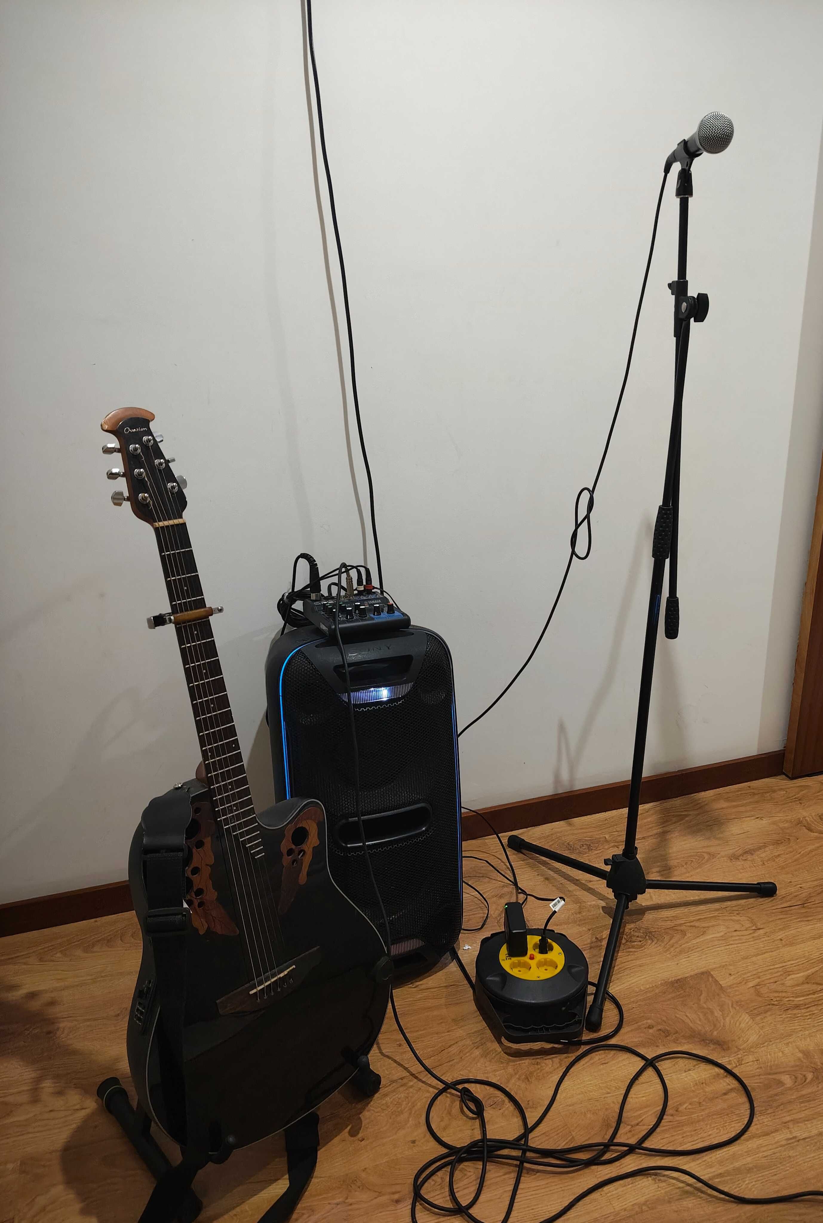 PACK SOUND - Guitarra, Mesa-Som, Coluna, Microfone e Tripé