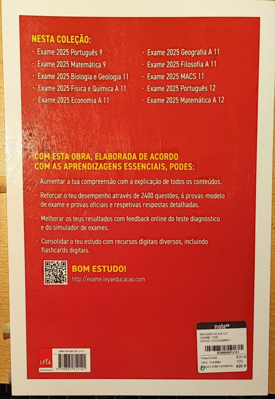 Livro exames Matemática