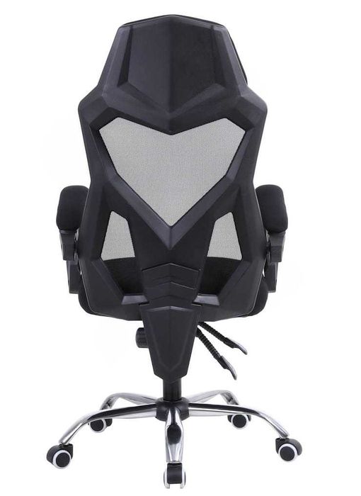 Fotel Gamingowy Biurowy YODA Black Wentylowany  Idealny do Gry i Pracy