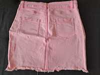 Spódniczka jeans różowa