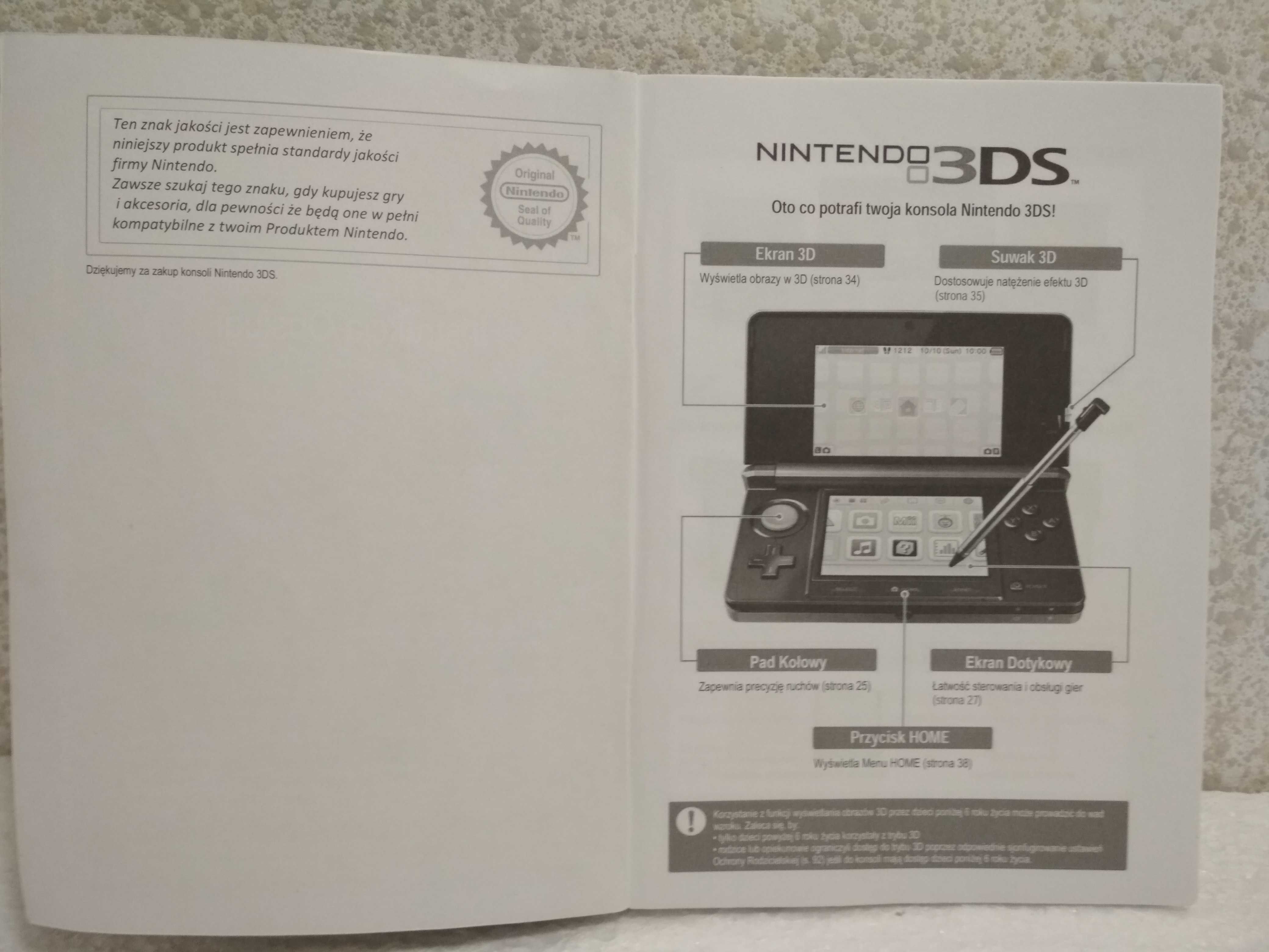 Nintendo 3DS instrukcja obsługi