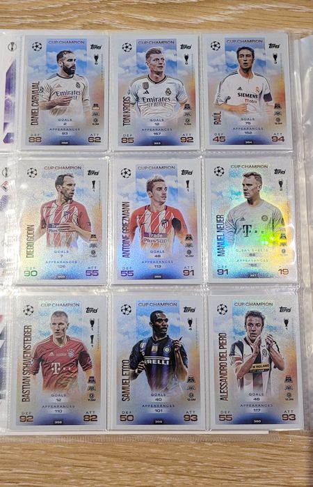 Lote de Cartas Match Attax 2025-26