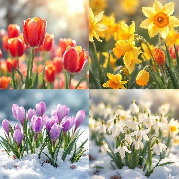 HURT Detal Tulipany Krokusy Narcyz Przebiśnieg Kwiaty wiosenne cebulki