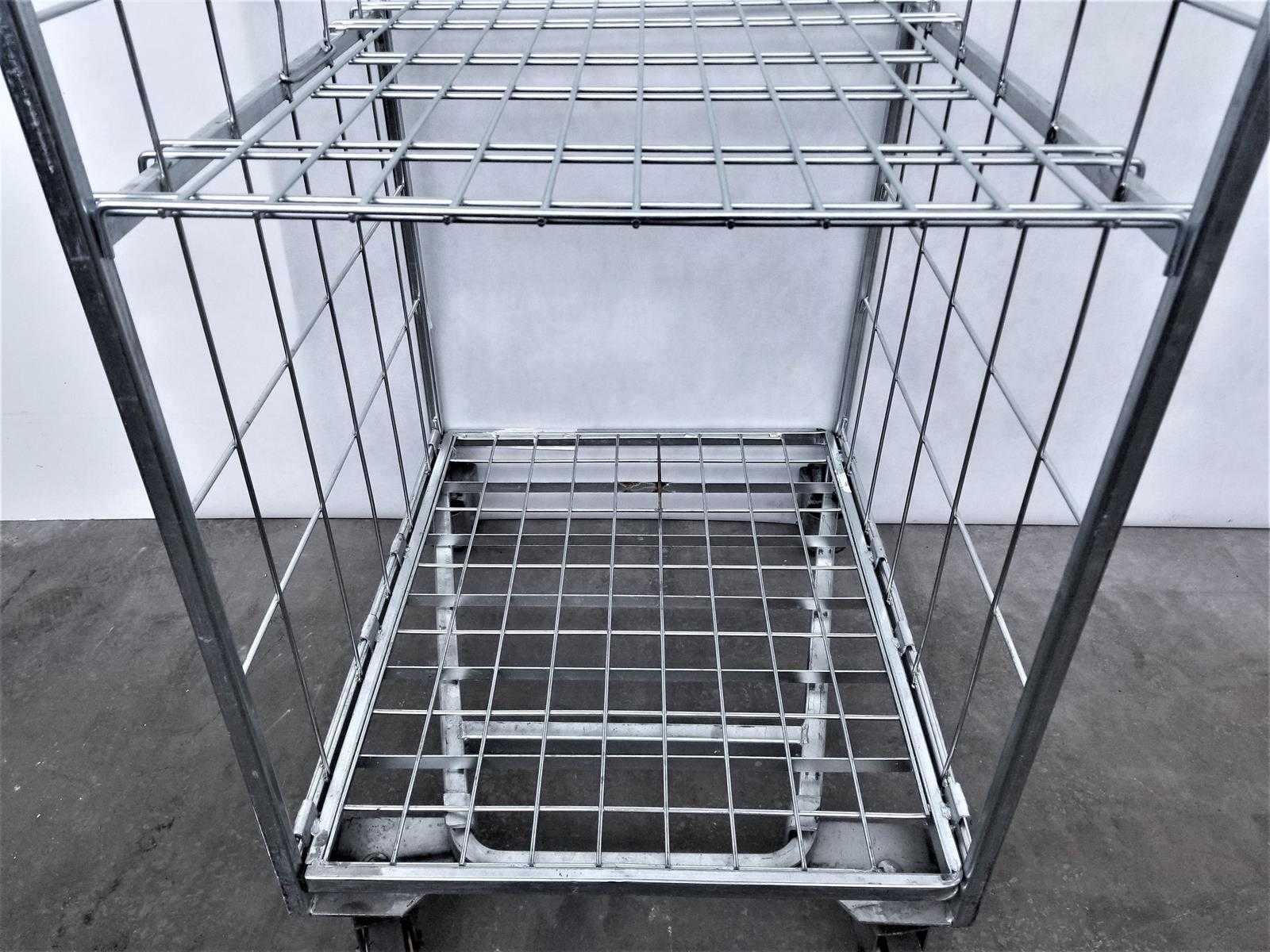 Wózek Kosz Box Transportowy Rollkontener Magazynowy Siatkowy Kurierski