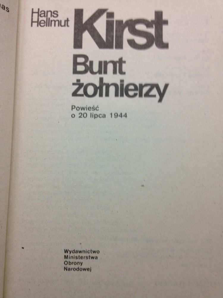 Bunt żołnierzy - Hans Hellmut Kirst