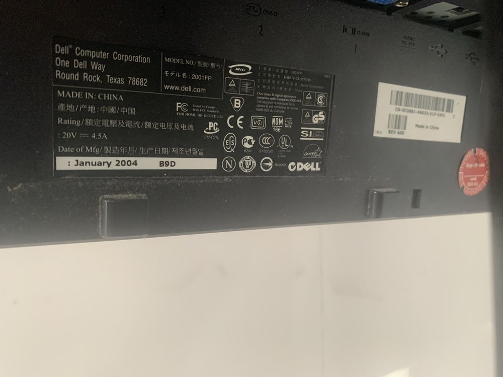 Продам монитор 20" Dell 2001FP