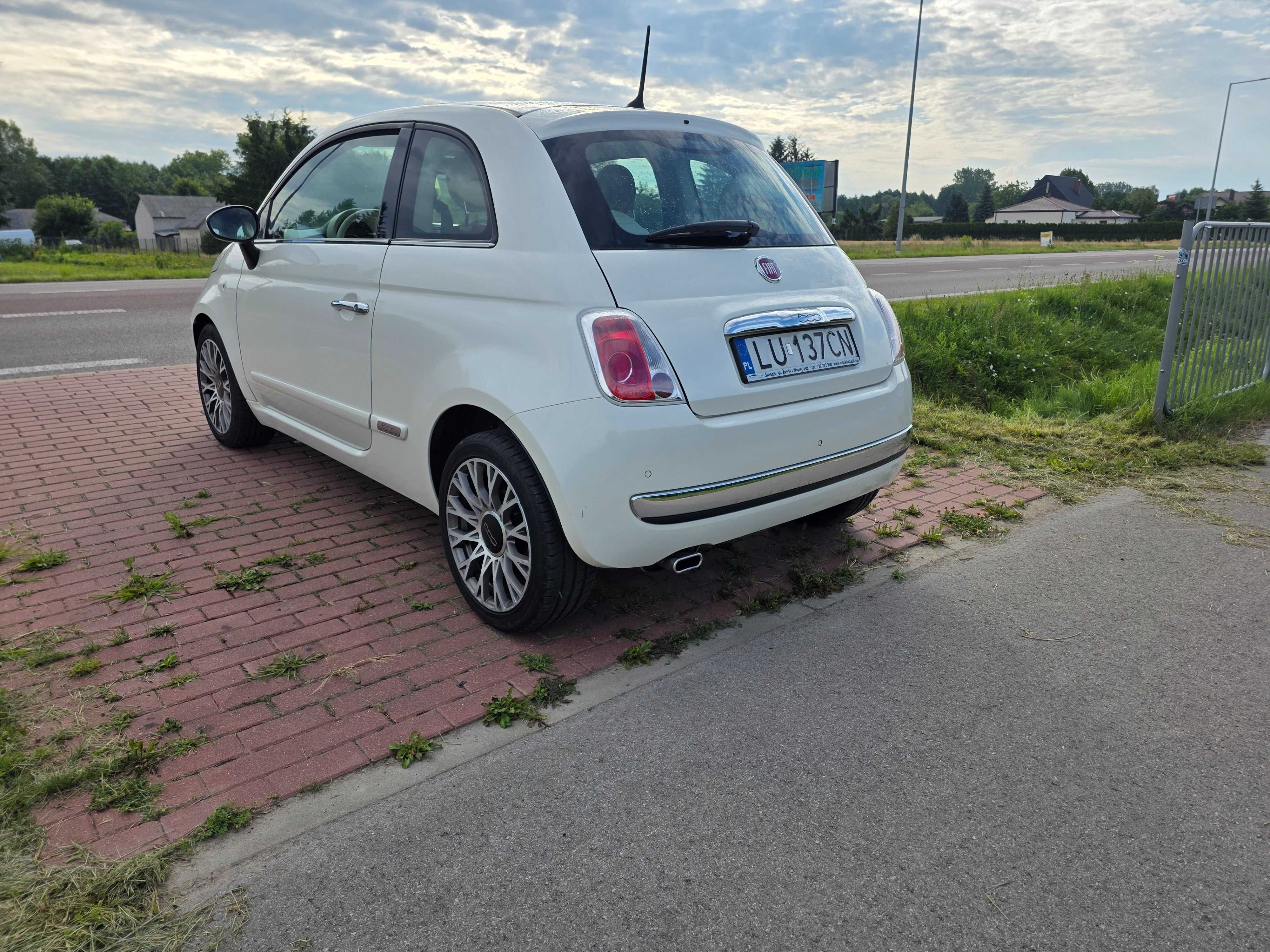 Fiat 500 0.9 Twinair 105KM Biała perła,klima, panorama,mały przebieg