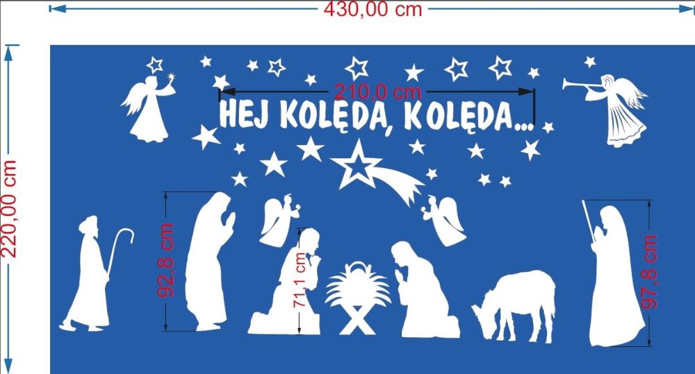 Jasełka, zestaw styropianowych ozdób świątecznych,dekoracje świąteczne